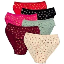 Flomex® Women's Floral Print Cotton Hipster Panties, Pack of 6, Multi-Colour-picture-51