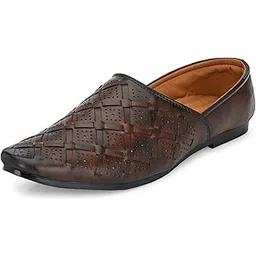 flooristo Men Ethnic Lightweight Mojari/Jutti/Nagra Shoe for Wedding-picture-10