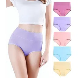 Florafit Women's Viscose Cotton Hipster Panty Set for Women High Waist-picture-50