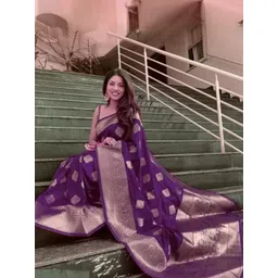 Florence Woven Design Zari Pure Silk Kanjeevaram Saree-picture-17