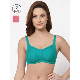 Floret Blue & Rose Pack of 2 Super Support Bra image 1