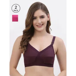 Floret Burgundy & Magenta Pack Of 2 Bra-picture-29