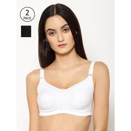 Floret Pack Of 2 Black & White Solid Non-Wired Non Padded Everyday Bra-picture-44