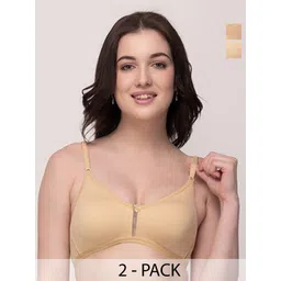 Floret Pack Of 2 Medium Coverage Non Padded T-shirt Bra With All Day Comfort-picture-10