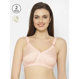 Floret Pack of 2 Printed Non-Wired Non-Padded Everyday Bra Cross Fit Print-picture-11