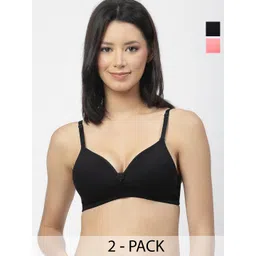Floret Pack Of 2 Push-Up Bra Medium Coverage Lightly Padded All Day Comfort High Support-picture-22