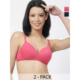 Floret Pack Of 2 Push-Up Bra Medium Coverage Lightly Padded All Day Comfort High Support-picture-29