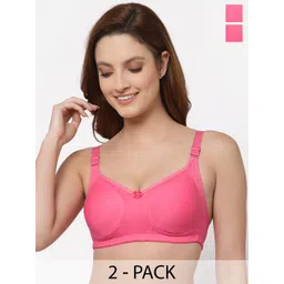 Floret Pack of 2 Solid Full-Coverage T-Shirt Bras T3033-picture-19