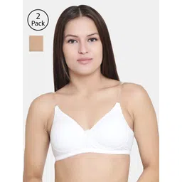 Floret Pack of 2 Solid Non-Wired Lightly Padded T-shirt Bras F20560-picture-16