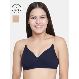 Floret Pack of 2 Solid Non-Wired Lightly Padded T-shirt Bras F20560_N-picture-10