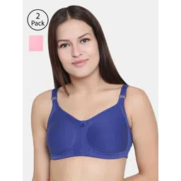 Floret Pack of 2 Solid Non-Wired Non Padded Minimizer Bras T3033-picture-40
