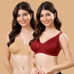 floret Pack of 2 Women Minimizer Non Padded Bra-picture-12