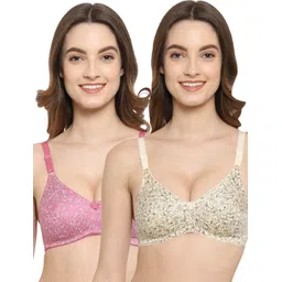 floret Pack of 2 Women T-Shirt Non Padded Bra-picture-12
