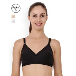 Floret Pack of 3 Full-Coverage Everyday Bras Nari-picture-35