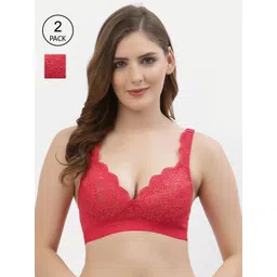 Floret Red Floral Bra-picture-35
