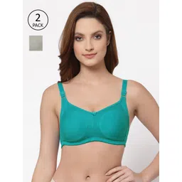 Floret Set of 2 Sea Green & Khaki Bra-picture-40