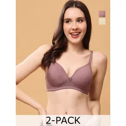 Floret Women Pack Of 2 Medium Coverage Lightly Padded Push-Up Bra-picture-22