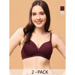 Floret Women Pack Of 2 Medium Coverage Lightly Padded Push-Up Bra-picture-33