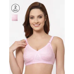 Floret Women Pack Of 2 Printed Non-Wired Non-Padded Everyday Bra Cross Fit Print-picture-27