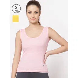 Floret Women Pack Of 2 Solid Cotton Camisoles-picture-10