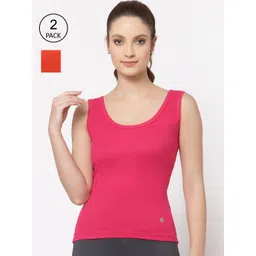 Floret Women Pack Of 2 Solid Cotton Camisoles-picture-14