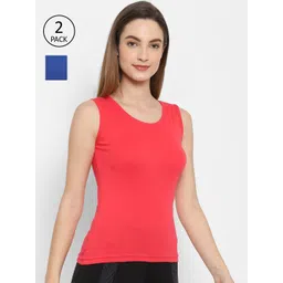 Floret Women Pack Of 2 Solid Cotton Camisoles-picture-33