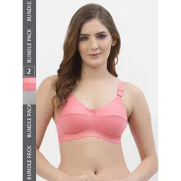 Floret Women Pack Of 2 Solid Non-Padded Non-Wired Everyday Bras T3061-picture-33