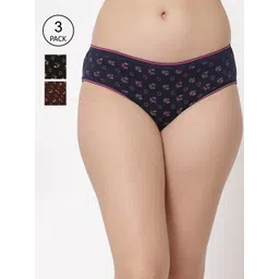 Floret Women Pack of 3 Assorted Basic Briefs 6200-DC_Assorted_S-picture-32