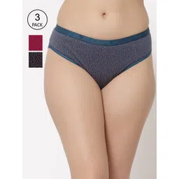 Floret Women Pack of 3 Assorted Basic Briefs-picture-32