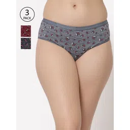 Floret Women Pack of 3 Assorted Bikini Briefs-picture-16