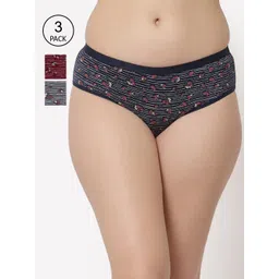Floret Women Pack Of 3 Assorted Hipster Briefs-picture-19