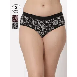 Floret Women Pack of 3 Assorted Hipster Briefs-picture-28