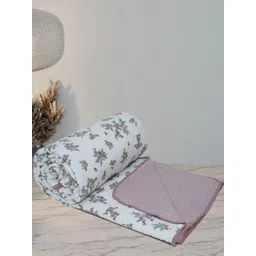 Florida Adults Unisex White & Green Set of 3 AC Room 300 GSM Double Bed Dohar-picture-13