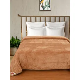 Florida Brown & White 300 GSM Double Bed Blanket-picture-28