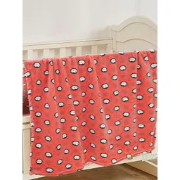 Florida Coral & White Cartoon Characters Fleece AC Room Single Bed Blanket-picture-37
