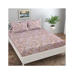 Florida Double Bedsheet With 2 Pillow Covers- Purple-picture-15