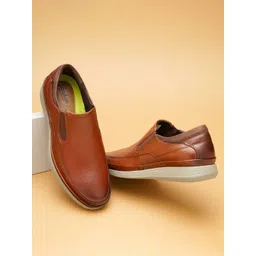 Florsheim Men Textured Leather Slip-On Sneakers-picture-37