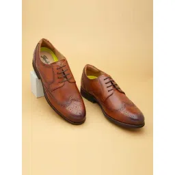 Florsheim Men's Tan Brogue Shoes-picture-21