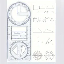 flostrain Creative Maths Learning Aids Drawing & Measurement GEOMETRIC RULER Ruler-picture-18