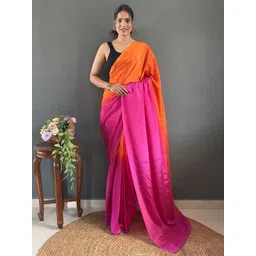 FLOURIOUS Ombre Dyed Pure Georgette Saree-picture-30