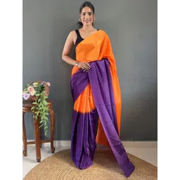 FLOURIOUS Ombre Printed Pure Georgette Saree-picture-22