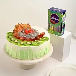 FlowerAura Delicious Silky Smooth Fresh 500g Mix Fruit Cake With Chocolates Celebrations Pack For Valentine's Day Gift, Birthday Gift, Anniversary Gift & Mother's Day Gift (Same Day Delivery)-picture-18