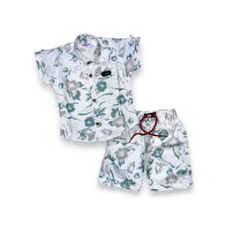 FLUEMART Boys Printed Shirt with Shorts-picture-17