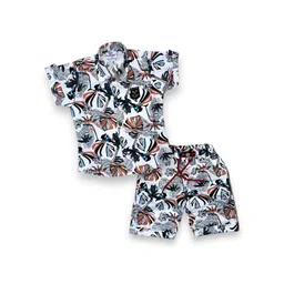 FLUEMART Boys Printed Shirt with Shorts-picture-19