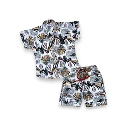 FLUEMART Boys Printed Shirt with Shorts-picture-20