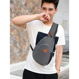 Fly Fashion Grey Solid Medium Backpack - 3.96 Ltrs-picture-27