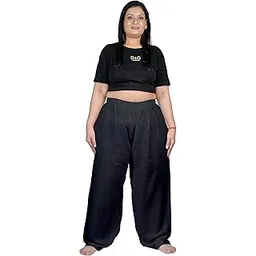 fly free Plus Size Stylish Women's Palazzo Pants Trendy Rayon Casual Wear for Fashion-picture-37