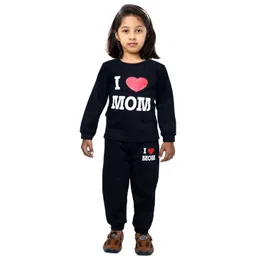 Fly Step Kids-Unisex Black Pure Wool Clothing Set-picture-37