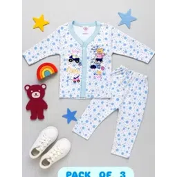 Fly Step Kids-Unisex Multicoloured Cotton Blend Clothing Set-picture-27