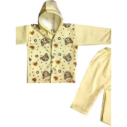 Fly Step Kids Unisex Printed Hood Neck Clothing Set-picture-38